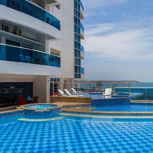 Apartamento Apto frente al mar, El Laguito, Entire apartment beachfront, Cartagena